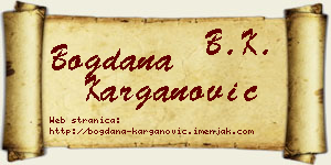 Bogdana Karganović vizit kartica